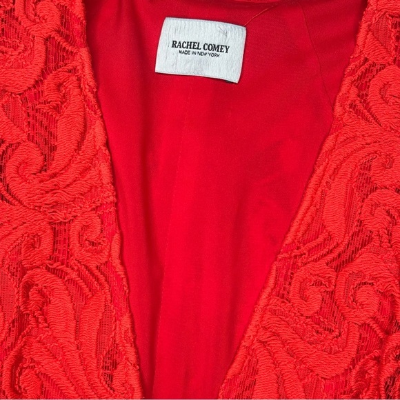 RACHEL COMEY Lace Red Rhoads Jumpsuit 2 - Picture 4 of 6